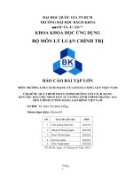 QUÁ TRÌNH HOÀN CHỈNH ĐƯỜNG lối CÁCH MẠNG dân tộc dân CHỦ NHÂN dân từ CƯƠNG LĨNH CHÍNH TRỊ đầu TIÊN đến CHÍNH CƯƠNG ĐẢNG LAO ĐỘNG VIỆT NAM 