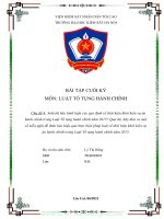 Anh chị hãy bình luận các quy định về thời hiệu khởi kiện vụ án hành chính trong luật tố tụng hành chính năm 2015 qua đó, hãy đưa ra một số kiến nghị để đảm bảo hiệu quả thực hiện pháp luật 