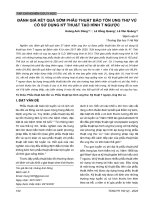 Đánh giá kết quả sớm phẫu thuật bảo tồn ung thư vú có sử dụng kỹ thuật tạo hình T ngược