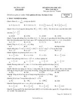 Bộ Đề kiểm tra học kì I môn: Toán lớp 1131569