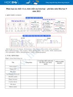 Phân loại các chất vô cơ, tính chất của kim loại – phi kim môn Hóa học 9 năm 2021