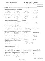Đề thi kiểm tra 1 tiết môn Toán  Mã đề thi 82426621