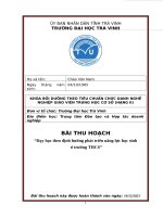 Bài thu hoạch chuẩn CDNN THCS hạng II  (chuẩn in)