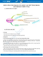 Phân tích tâm trạng nhân vật trữ tình trong bài thơ Đây thôn Vĩ Dạ