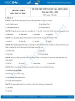 Bộ 5 đề thi thử THPT QG môn GDCD năm 2021-2022 trường THPT Đỗ Công Tường