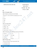 Bộ 4 đề thi HK1 môn Toán 4 có đáp án năm 2021-2022 Trường TH Lương Thế Vinh