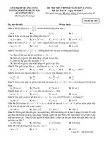 Đề thi thử THPT Quốc gia 2017 môn Toán trường PTDTNT Phước Sơn – Quảng Nam