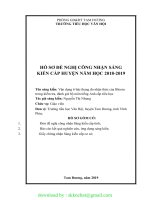(SKKN CHẤT 2020) báo cáo kết quả nghiên cứu,ứng dụng sáng kiến vận dụng 6 bậc thang đo nhận thức của bloom trong kiểm tra, đánh giá bộ môn tiếng anh cấp tiểu học 