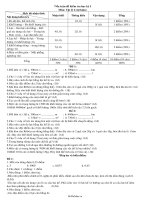 Đề kiểm tra học kỳ I môn: Vật lý 6 (tự luận)31044