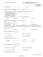 Đề thi kiểm tra 1 tiết môn Toán  Mã đề thi 40428041