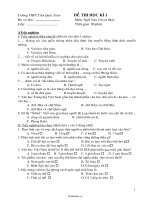 Đề kiểm tra Ngữ văn 10 chuẩn  Học kì 1  Đề số 2425472