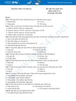 Bộ 5 đề thi giữa HK1 môn Lịch sử 11 năm 2021 - 2022 có đáp án Trường THPT Võ Thị Sáu