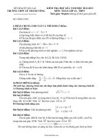 Kiểm tra học kì I, năm học 20122013 môn: Toán lớp 10  Trường Thpt Lê Thánh Tông28755