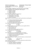 Đề thi Học Kì II  Môn Địa lí 8  Trường Năng Khiếu Thể Dục Thể Thao26368