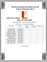 BÁO cáo CUỐI kỳ môn kỹ NĂNG mềm chủ dề  lối sống tối giản của nhật 