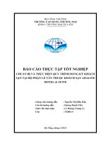 TM   CHUẨN bị và THỰC HIỆN QUY TRÌNH ĐĂNG ký KHÁCH sạn tại bộ PHẬN lễ tân THUỘC KHÁCH sạn ADALINE HOTEL  SUITE