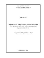 (Luận văn thạc sĩ) Chế tạo hệ lớp phủ Epoxy MS Polymer Polyester ứng dụng chống ăn mòn đường ống kim loại tại các vị trí gối đỡ