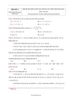 Bộ đề thi THPT quốc gia chuẩn cấu trúc bộ giáo dục môn: Toán Học  Đề 327262
