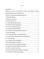 giải pháp nhằm nâng cao chất lượng dịch vụ trong kinh doanh nha hàng tại khách sạn gold III đà nẵng