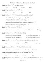 40 câu hỏi trắc nghiệm kiểm tra một tiết Giải tích 1225916