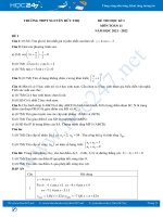 Bộ 5 đề thi HK1 môn Toán 11 có đáp án năm 2021-2022 Trường THPT Nguyễn Hữu Thọ
