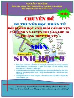 CHUYÊN đề DI TRUYỀN PHÂN tử BDHSG SINH 9 