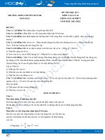 Bộ 5 đề thi HK1 môn Vật Lý 10 có đáp án năm 2021-2022 Trường THPT Chuyên Huỳnh Mẫn Đạt