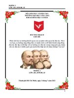 Tiểu luận chủ nghĩa xã hội: Phân tích hai xu hướng khách quan của sự phát triển quan hệ dân tộc