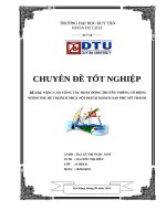 NÂNG CAO CÔNG tác HOẠT ĐỘNG TRUYỀN THÔNG cổ ĐỘNG NHẰM THU hút KHÁCH MICE nội ĐỊATẠI KHÁCH sạn PHÚ mỹ THÀNH