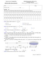 Đề kiểm tra KDCL lớp 12 lần I  Đề 327260