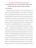 Một số biện pháp nâng cao kĩ năng phòng chống Covid cho học sinh lớp 14 trường PTDTBT TH Trà Bui