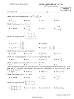 Đề thi kiểm tra 1 tiết môn Toán  Mã đề thi 81626629