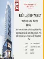 SLIDE hoàn thiện công tác kiểm toán khoản mục phải thu khách hàng trong kiểm toán báo cáo tài chính do công ty TNHH kiểm toán và kế toán AAC thực hiện đối với khách hàng XYZ