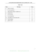 (SKKN mới NHẤT) SKKN tạo hứng thú học tập cho học sinh có lực học yếu, trung bình khi dạy về THỂ TÍCH KHỐI CHÓP thông qua hoạt động tự ra bài 