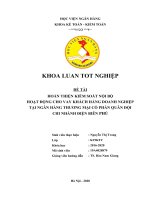 Hoàn thiện kiểm soát nội bộ hoạt động cho vay khách hàng doanh nghiệp tại NHTMCP quân đội chi nhánh điện biên phủ   khoá luận tốt nghiệp 226