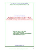 (SKKN mới NHẤT) SKKN một số biện pháp chỉ đạo, tổ chức áp dụng phương pháp bàn tay nặn bột vào dạy học ở trường tiểu học điện biên 1 – thành phố thanh hóa  