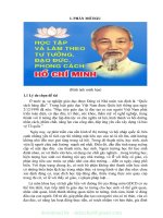 (SKKN mới NHẤT) SKKN vận dụng tư tưởng đạo đức hồ chí minh vào giảng dạy môn GDCD lớp 10 bài 11 một số phạm trù cơ bản của đạo đức học 