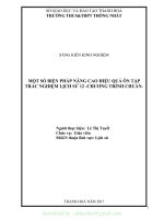 (SKKN mới NHẤT) một số biện pháp nâng cao hiệu quả ôn tập trắc nghiệm lịch sử 12  chương trình chuẩn 