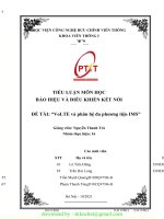 TIỂU LUẬN môn học báo HIỆU và điều KHIỂN kết nối đề tài VoLTE và phân hệ đa phương tiện IMS 