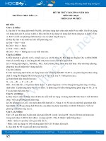 Bộ 5 đề thi thử vào lớp 10 môn Hóa học năm 2021 có đáp án Trường THPT Tiểu La