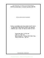 (SKKN mới NHẤT) SKKN nâng cao hiệu quả dạy học ngữ văn 6 ở trường THCS ban công, bá thước thông qua việc sử dụng sơ đồ tư duy 