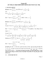 Chuyên đề: Kỹ thuật chọn điểm rơi trong bài toán cực trị34683