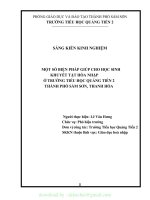 (SKKN mới NHẤT) SKKN một số biện pháp giúp học sinh khuyết tật hòa nhập ở trường tiểu học quảng tiến 2, thành phố sầm sơn, thanh hóa 