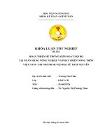 Hoàn thiện hệ thống kiểm soát nội bộ tại NH nông nghiệp và phát triển nông thông việt nam – chi nhánh huyện đại từ thái nguyên 220