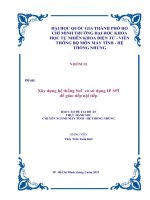 Xây dựng hệ thống soc có sử dụng IP SPI để giao tiếp nội tiếp báo cáo đề tài đồ án THỰC HÀNH SOC CHUYÊN NGÀNH máy TÍNH   hệ THỐNG NHÚNG 
