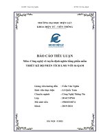 BÁO CÁO TIỂU LUẬN Môn Công nghệ vô tuyến định nghĩa bằng phần mềm THIẾT KẾ BỘ PHÂN TÍCH LMS VỚI 16-QAM