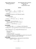 Đề thi chọn HSG lớp 9 cấp huyện năm học: 2015  2016 môn: Toán  Trường Thcs Kim An34108