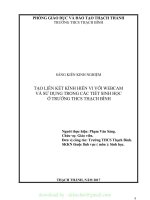 (SKKN mới NHẤT) SKKN tạo liên kết kính hiển vi với webcam và sử dụng trong các tiết sinh học ở trường THCS thạch bình 