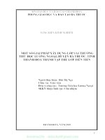 (SKKN mới NHẤT) SKKN một số giải pháp xây dựng lớp 1a1 trường tiểu học lương ngoại   bá thước thành một tập thể lớp tiên tiến 