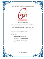 TIỂU LUẬN môn học báo cáo môn báo HIỆU và điều KHỂN kết nối đề tài ảo hóa các CHỨC NĂNG MẠNG NFV 